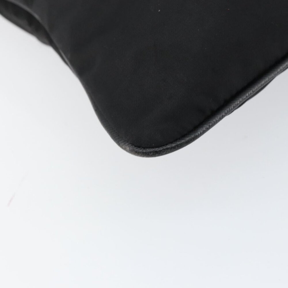 Authentic PRADA Shoulder Bag Nylon Black Gold - Picture 8 of 16